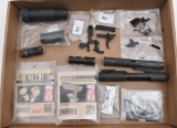 Lot of AR parts to include two bolt carriers,
