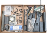 Lot of assorted rifle parts to include stock,