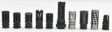 10 Assorted muzzle devices.