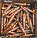 100 ct. .50 BMG bullets with red & yellow painted