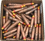 100 ct. .50 BMG bullets with red & yellow painted