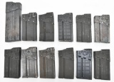 12 Assorted HK G3 rifle style magazines.