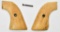 Early pair of bone ivory Colt Single Action Army grip panels with screw,