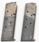 (2) Two tone 1911 pistol magazines both showing some light surface rust.