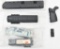 Firearm accessories lot to include HK91 flash hider and pistol grip, Kel-Tec SUB-312/2000 scope