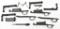 Assorted K98 Waffenamt marked trigger guard, floor plate. Along with other rifle trigger guards,