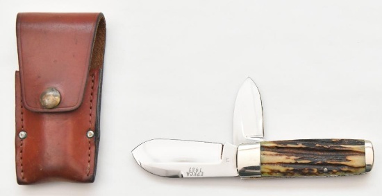 Early Ken Steigerwalt No. 14 custom two blade folding knife.