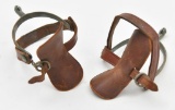 WWII England, English cavalry spurs marked 