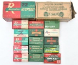 .22 short, long & long rifle ammunition - Remington two 500 round bricks, (14) 50 round boxes and a