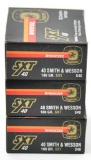 40 Smith & Wesson ammunition - (3) boxes Winchester SXT 180 grain, 20 round boxes,