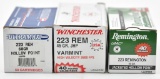 .223 Rem. ammunition - (3) boxes. One Ultramax 68 grain HP 50 round box.