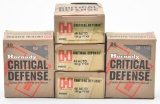.45 AUTO ammunition - (5) boxes Hornady Critical Defense 185 grain FTX,
