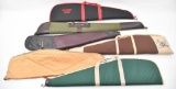 Large grouping of padded zipper long gun cases.