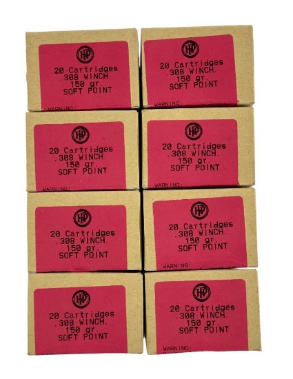 .308 Winchester ammunition - (8) boxed