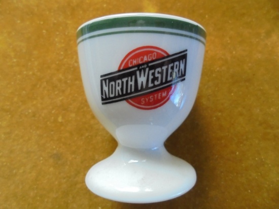 OLD NORTH WESTERN RAILROAD DINING CAR "EGG CUP"-QUITE NICE