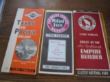 3 OLD RAILROAD TIME TABLES-