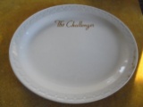 UNION PACIFIC CHALLENGER RAILROAD OVAL SIDE PLATE FROM DINING CAR
