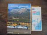 2013--2014 AMTRAK VACATIONS GUIDE & EAST WEST TIME TABLE FROM PENN CENTRAL