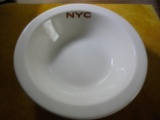 VINTAGE 6 INCH ACROSS SALAD BOWL FROM NEW YORK CENTRAL RAILROAD--QUITE NICE