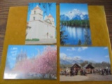 GROUP OF 4 NEW OLD STOCK UNION PACIFIC POST CARDS FOR VACATION TOURS