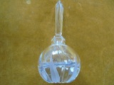 OLD CRYSTAL PERFUME BOTTLE WITH STOPPER -QUITE NICE