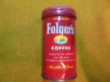 OLD FOLGER'S INSTANT COFFEE TIN-NICE CONDITION