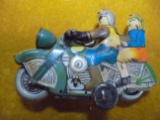 OLDER MADE IN CHINA MOTORCYCLE LITHOGRAPH TOY-NO KEY
