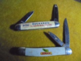TWO OLD ADVERTISING POCKET KNIVES-
