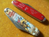TWO NEVER USED POCKET KNIVES-ROY ROGERS AND COCA COLA-BOTH USA MARKED