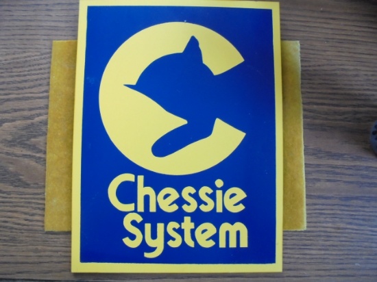 OLD REMAKE OF "CHESSIE SYSTEM" SIGN-MASONITE