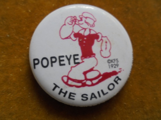 OLD "POPEYE" BUTTON--QUITE NICE-CLEAN-CHICAGO MAKER