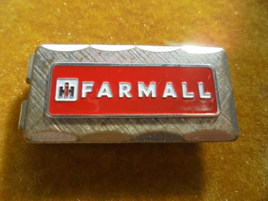 OLD "FARMALL" ADVERTISING MONEY CLIP-LIGHT WEAR