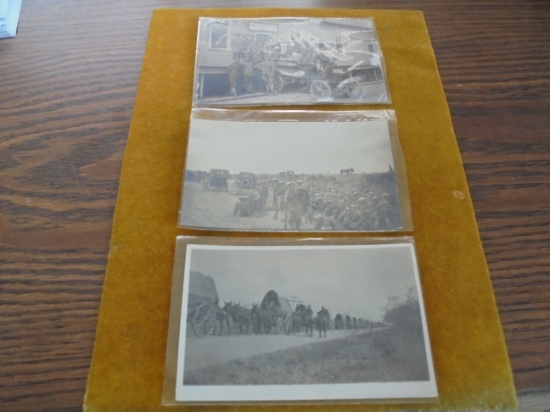 3 REAL PHOTOGRAPH POST CARDS FROM TEXAS BOARDER AROUND 1916