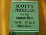 OLD TIN MATCH HOLDER WITH ADVERTISING FROM 