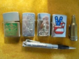 6 VINTAGE CIGARETTE LIGHTER IN ONE LOT