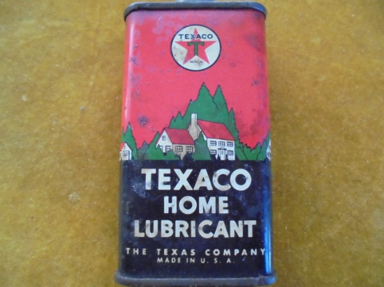 OLD "TEXACO" HOME LUBRICANT ADVERTISING CAN -4 OZ SIZE