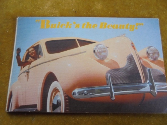 2 OLD BUICK ADVERTISING POST CARDS-SAME VIEW OF EARLY MODEL