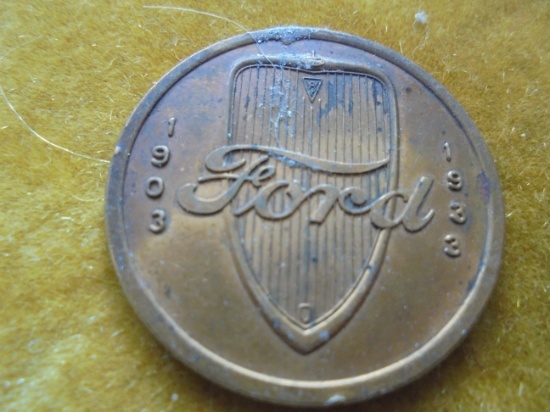 1933 FORD TOKEN--"30 YEARS OF PROGRESS" WORLDS FAIR RELATED