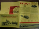 OLD MINNEAPOLIS MOLINE TRACTOR FOLDING ADVERTISING BROCHURE-WITH 