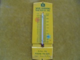 OLD METAL JOHN DEERE THERMOMETER FROM 'WADE-HAMMOND TRACTOR CO