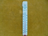 SMALL CARDBOARD JOHN DEERE ADVERTISING THERMOMETER-6 1/4 INCHES TALL