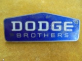 ORIGINAL DODGE BROTHERS RADIATOR BADGE-WITH ENAMEL DETAIL