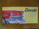 1956 CHEVROLET CAR ADVERTISING SHOW ROOM BROCHURE-5 BY 10 INCH FRONT