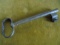 OLD 6 3/4 INCH IRON LOCK KEY--LARGE AND NEAT