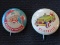 LOT OF (2) PIN-BACK BUTTONS - 