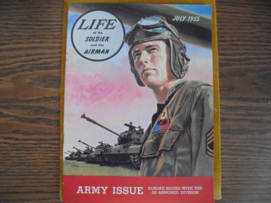 1955 LIFE OF THE SOLDIER AND AIRMAN MILITARY MAGAZINE--"ARMY ISSUE"