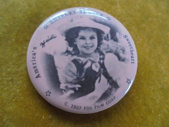 1937 FOX FILM MARKED "SHIRLEY TEMPLE" POCKET MIRROR-QUITE NICE