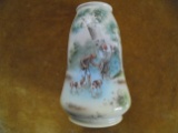 OLD ROYAL BAYREUTH VASE WITH HUNTER AND HUNTING DOGS-WONDERFUL QUALITY