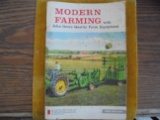 1958 EDITION OF JOHN DEERE MODERN FARMING-92 PAGES OF TECHNICAL INFORMATION AND GRAPHICS