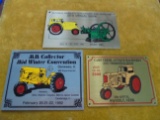 3 OLD TRACTOR SHOW PLAQUES-